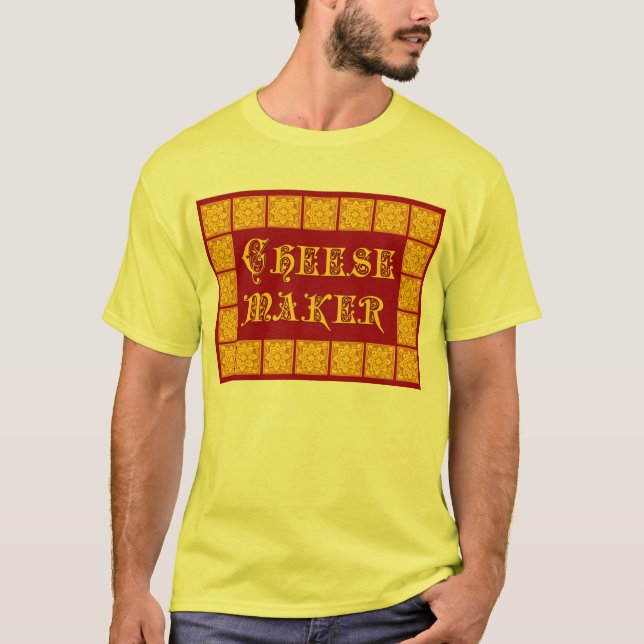 Cheese Maker Vintag Kitchart T-Shirt (Vorderseite)