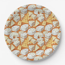Cheese Pieces With Natural Holes Cute Pattern 
