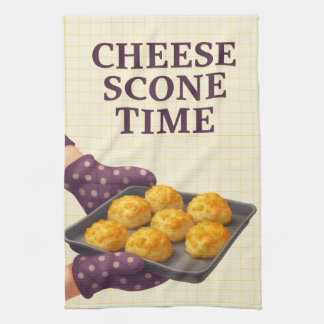 Cheese Scone Time — Kitchen Tea Towel Geschirrtuch