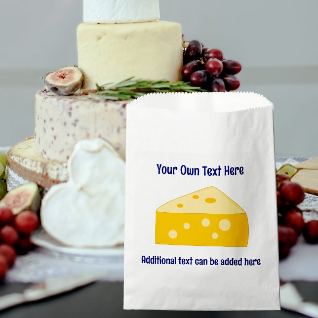 Cheese Triangle Swiss Style - 2 lines custom text  Geschenktütchen (Von Creator hochgeladen)