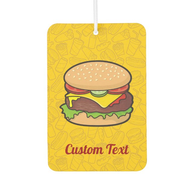 Cheeseburger Air Freshener Autolufterfrischer (Vorderseite)