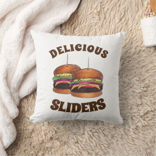 Cheeseburger Burger Hamburger Slider Bar Food Kissen