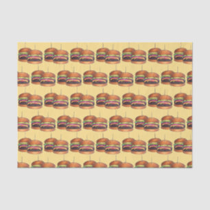 Cheeseburger Burger Hamburger Sliders Bar Pub Seidenpapier