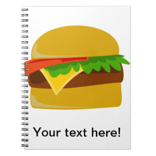Cheeseburger Cartoon Notizblock