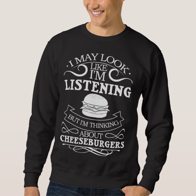 Cheeseburger Cheese Burger Sandwich Maker Sweatshirt (Vorderseite)