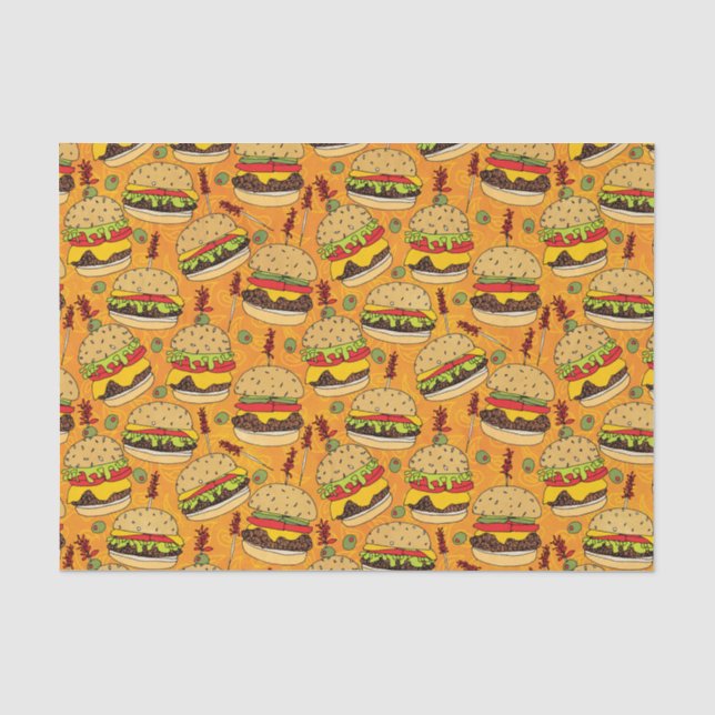 Cheeseburger Deluxe Seidenpapier (Vorderseite)