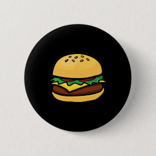 Cheeseburger-Emoticon Hamburger Käse Bbq  Button