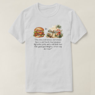 Cheeseburger En T-shirt Paradise