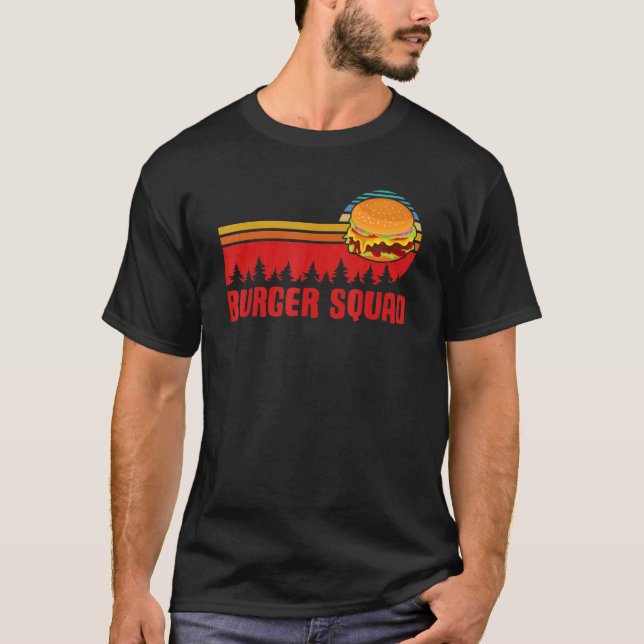 Cheeseburger Foodie  Team Hamburger Burger Squad T-Shirt (Vorderseite)