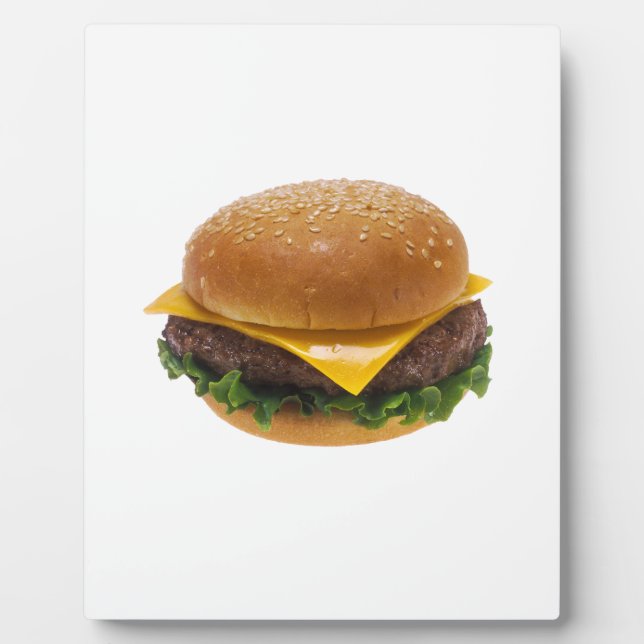 Cheeseburger Fotoplatte (Vorderseite)
