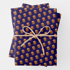 Cheeseburger Geschenkpapier Set
