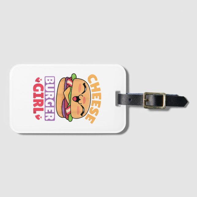 Cheeseburger Girl, Hamburger Women und Cheesebdres Gepäckanhänger (Vorderseite (Horizontal))