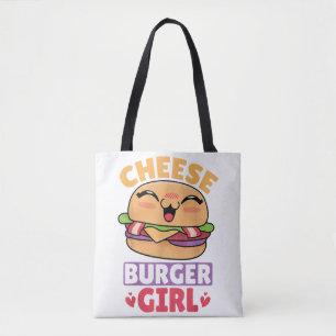 Cheeseburger Girl, Hamburger Women und Cheesebdres Tasche