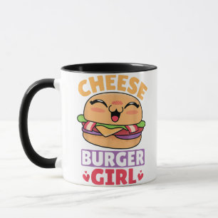 Cheeseburger Girl, Hamburger Women und Cheesebdres Tasse