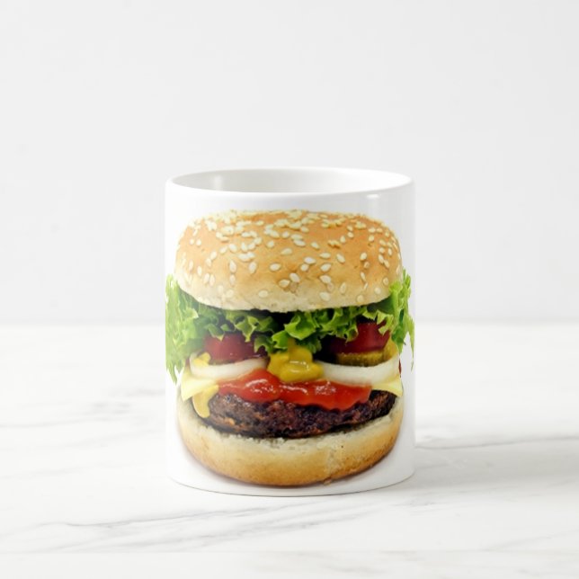Cheeseburger Kaffeetasse (Mittel)
