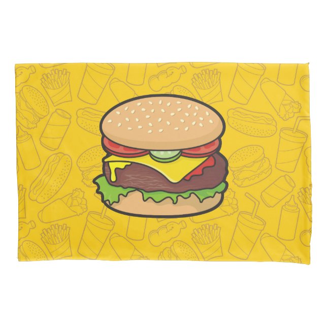Cheeseburger Kissenbezug (Vorderseite)