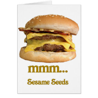 cheeseburger -… les graines de sésame mmm