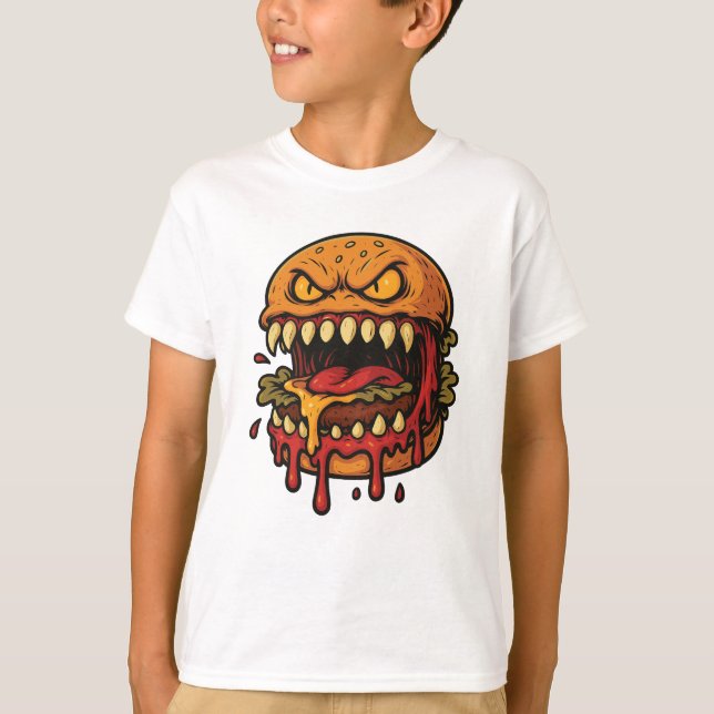 Cheeseburger Monster Kids t-shirt (Vorderseite)