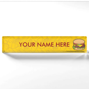 Cheeseburger Namensplakette