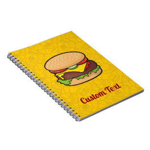 Cheeseburger Notizbuch Notizblock