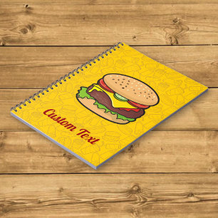 Cheeseburger Notizbuch Notizblock