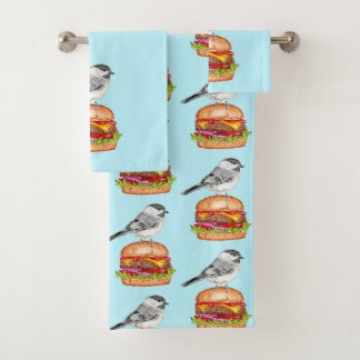 Cheeseburger Oiseau Noir Capped Chickadee Aqua