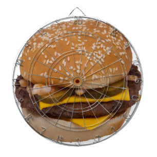 Cheeseburger On Sesame Seed Bun Dartscheibe