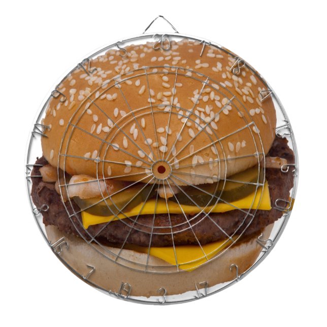 Cheeseburger On Sesame Seed Bun Dartscheibe (vorne)
