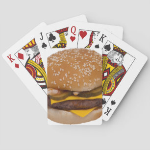 Cheeseburger On Sesame Seed Bun Spielkarten