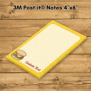 Cheeseburger Post-it Klebezettel