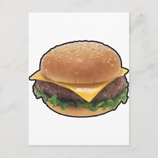 Cheeseburger Postkarte