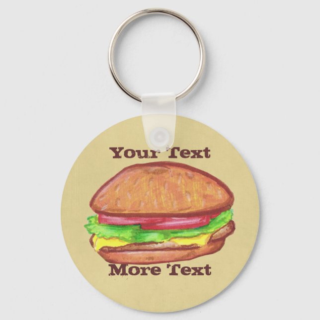 Cheeseburger Schlüsselanhänger (Vorderseite)