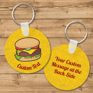 Cheeseburger Schlüsselanhänger