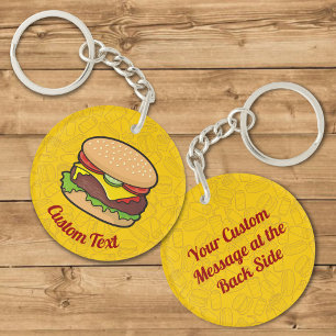 Cheeseburger Schlüsselanhänger
