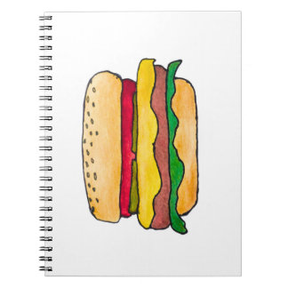 Cheeseburger Spiral Notebook und Rezept Buch