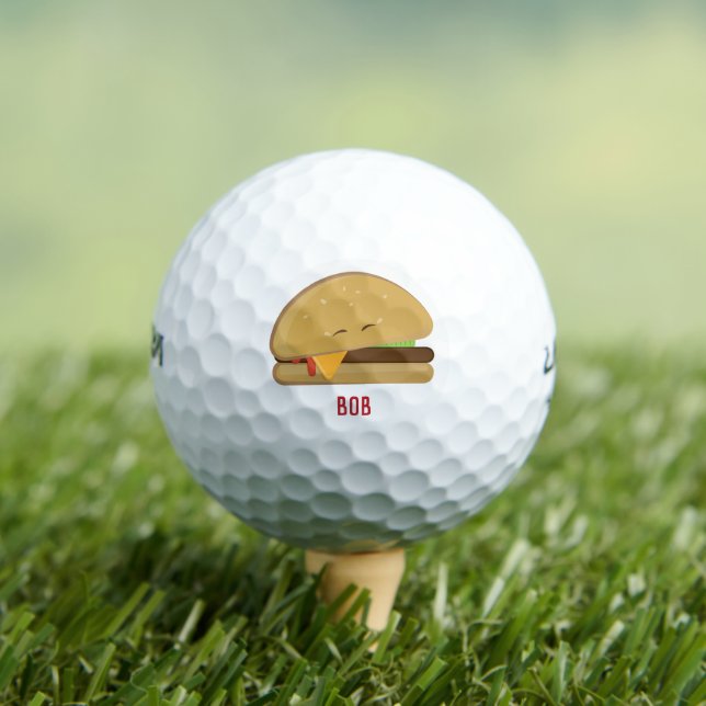 Cheeseburger T-Shirt Burger Golfball (Insitu T-Shirt)