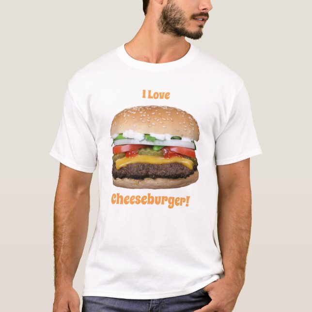Cheeseburger T-Shirt de base hommes (Devant)