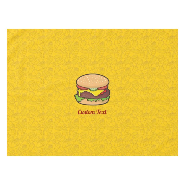 Cheeseburger Tischdecke (Vorderseite (Horizontal))