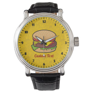 Cheeseburger Wrist Watch Armbanduhr