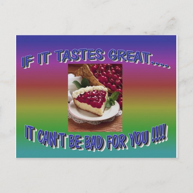 CHEESECAKE POSTKARTE (Vorderseite)