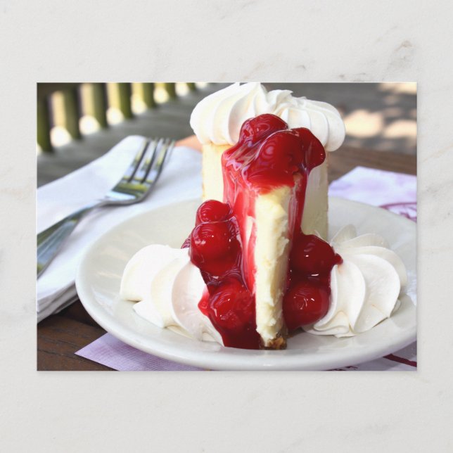 Cheesecake Postkarte (Vorderseite)