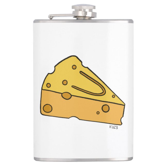 Cheesin' Cutie Käse Flachmann (Vorderseite)