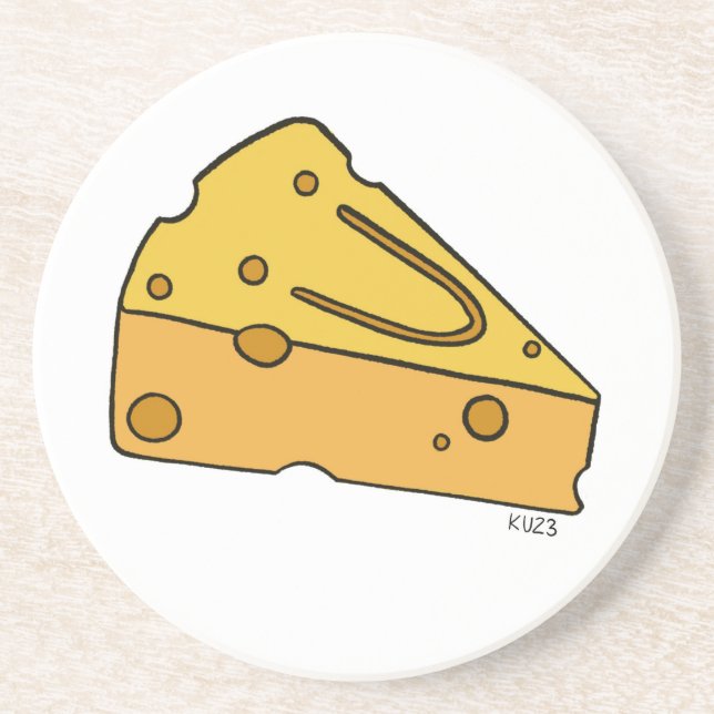 Cheesin' Cutie Käse Getränkeuntersetzer (Vorne)