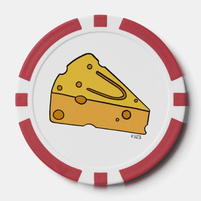 Cheesin' Cutie Käse Pokerchips (Vorderseite)