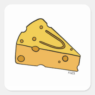 Cheesin’ Cutie Käse Quadratischer Aufkleber