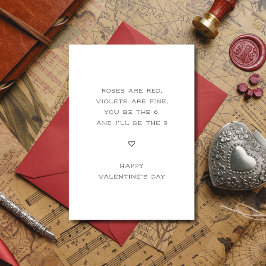 Cheesy Adult 60 Nine Dirty Valentines Card Feiertagskarte