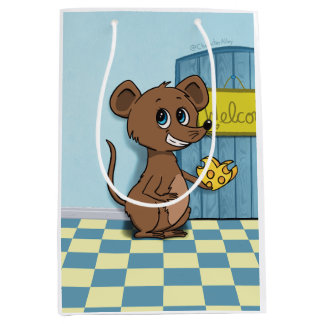 Cheesy Heart Mouse Mittlere Geschenktüte