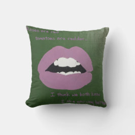 Cheesy Lines for Valentine's pillow Kissen