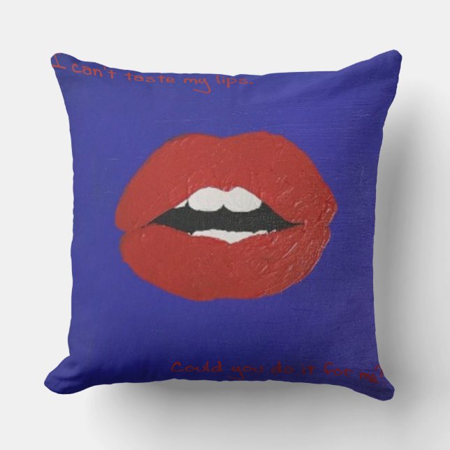 Cheesy Lines for Valentine's pillow  Kissen (Vorderseite)