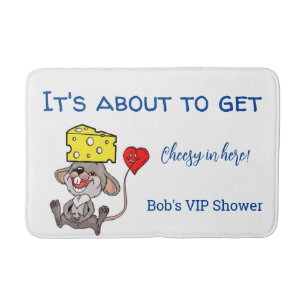 Cheesy Maus Herz Badezimmer Badewanne Mat Badematte
